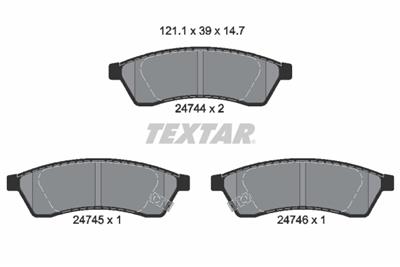 TEXTAR 2474401 Číslo výrobce: 24744. EAN: 4019722403699.