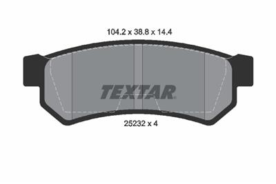 TEXTAR 2523201 Číslo výrobce: 25232. EAN: 4019722437571.