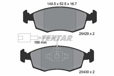 TEXTAR 2542901 Číslo výrobce: 25429. EAN: 4019722439650.