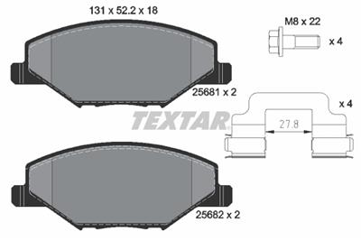 TEXTAR 2568101 Číslo výrobce: 25681. EAN: 4019722448416.
