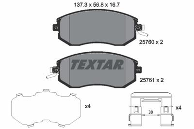 TEXTAR 2576001 Číslo výrobce: 25760. EAN: 4019722456404.