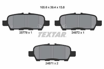 TEXTAR 2577801 Číslo výrobce: 24871. EAN: 4019722454585.