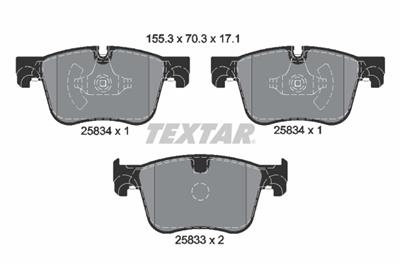 TEXTAR 2583401 Číslo výrobce: 25833. EAN: 4019722481000.