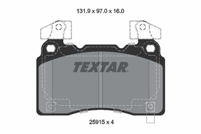 TEXTAR 2591503 Číslo výrobce: 25915. EAN: 4019722545184.