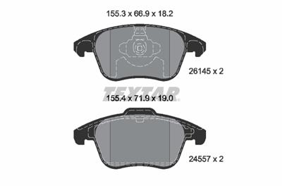 TEXTAR 2614501 Číslo výrobce: 24557. EAN: 4019722543074.