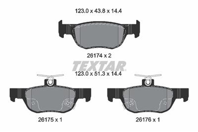 TEXTAR 2617401 Číslo výrobce: 26174. EAN: 4019722542909.