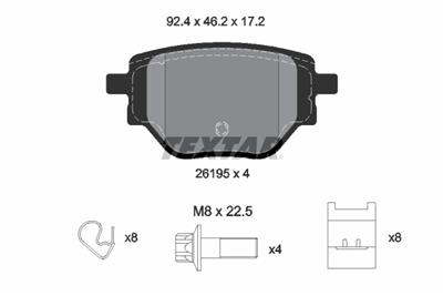 TEXTAR 2619501 Číslo výrobce: 26195. EAN: 4019722544040.