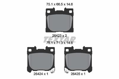 TEXTAR 2642301 Číslo výrobce: 26423. EAN: 4019722559280.