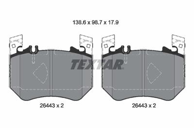 TEXTAR 2644301 Číslo výrobce: 26443. EAN: 4019722569586.