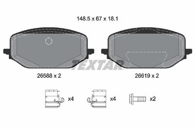 TEXTAR 2658801 Číslo výrobce: 26588. EAN: 4019722573941.