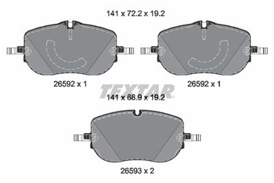 TEXTAR 2659201 Číslo výrobce: 26592. EAN: 4019722573163.