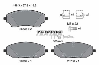 TEXTAR 2673601 Číslo výrobce: 26736. EAN: 4019722602085.