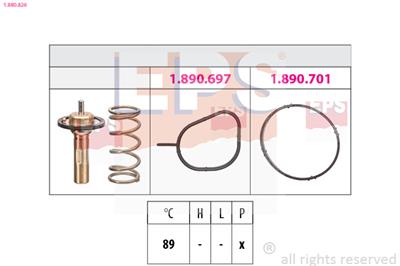 EPS 1.880.826 Číslo výrobce: Facet 7.8826. EAN: 8012510236598.