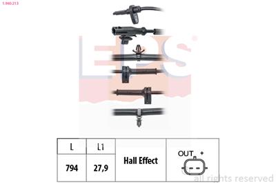 EPS 1.960.213 Číslo výrobce: Facet 21.0213. EAN: 8012510231265.