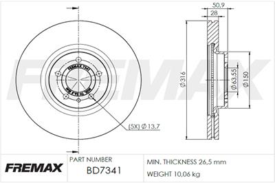 FREMAX BD-7341 EAN: 7893233073414.