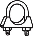 BOSAL 250-845 - Spona na uchycený výfuku