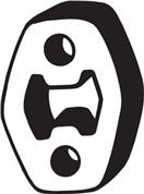 BOSAL 255-047 - gumový popruh výfukového systému