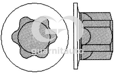 GUARNITAUTO 703709-1010 Číslo výrobce: 77 01 477 395 (10x).