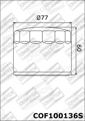 CHAMPION COF100136S Číslo výrobce: COF100136S. EAN: 4044197763368.