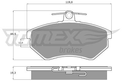 TOMEX Brakes TX 10-11 Číslo výrobce: 10-11. EAN: 5906485550014.