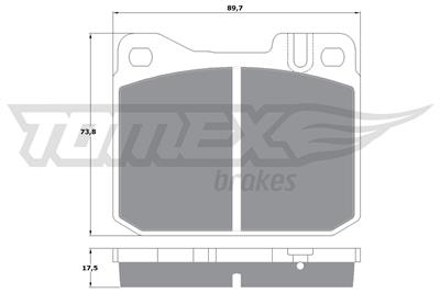 TOMEX Brakes TX 10-222 Číslo výrobce: 10-222. EAN: 5906485550212.
