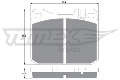 TOMEX Brakes TX 10-22 Číslo výrobce: 10-22. EAN: 5906485550199.