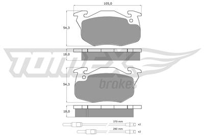 TOMEX Brakes TX 10-341 Číslo výrobce: 10-341. EAN: 5906485550403.