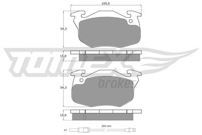 TOMEX Brakes TX 10-342 Číslo výrobce: 10-342. EAN: 5906485550410.
