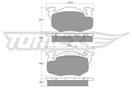 TOMEX Brakes TX 10-35 - Sada brzdových destiček, vždy 4 kusy v sadě