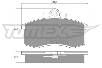 TOMEX Brakes TX 10-36 Číslo výrobce: 10-36. EAN: 5906485550434.