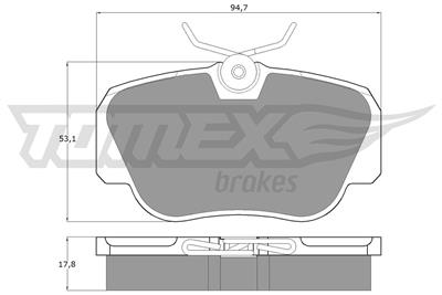 TOMEX Brakes TX 10-38 Číslo výrobce: 10-38. EAN: 5906485550465.