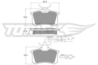 TOMEX Brakes TX 10-782 Číslo výrobce: 10-782. EAN: 5906485557587.