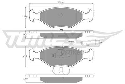 TOMEX Brakes TX 10-791 Číslo výrobce: 10-791. EAN: 5906485551523.