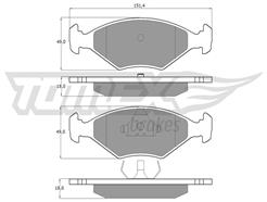 TOMEX Brakes TX 10-79