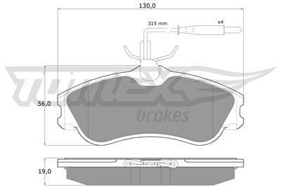TOMEX Brakes TX 11-12 Číslo výrobce: 11-12. EAN: 5906485551493.