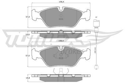 TOMEX Brakes TX 11-291 Číslo výrobce: 11-291. EAN: 5906485553091.