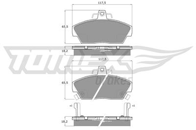 TOMEX Brakes TX 11-39 Číslo výrobce: 11-39. EAN: 5906485551813.