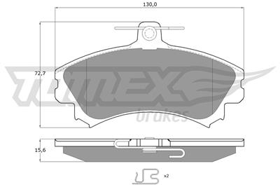 TOMEX Brakes TX 11-52 Číslo výrobce: 11-52. EAN: 5906485551943.
