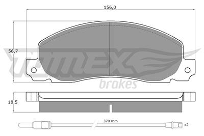 TOMEX Brakes TX 11-65 Číslo výrobce: 11-65. EAN: 5906485552070.