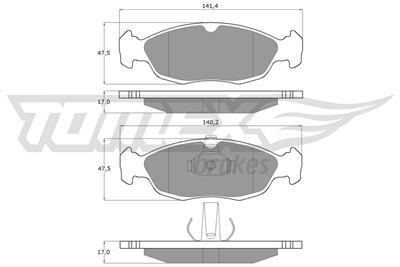 TOMEX Brakes TX 11-71 Číslo výrobce: 11-71. EAN: 5906485552131.