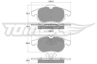 TOMEX Brakes TX 13-04 Číslo výrobce: 13-04. EAN: 5906485555507.