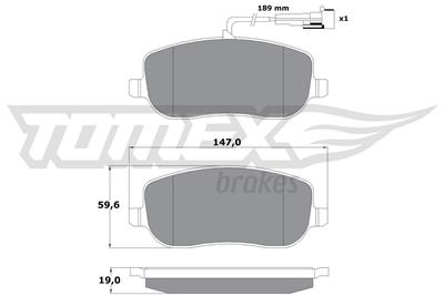 TOMEX Brakes TX 13-341 Číslo výrobce: 13-341. EAN: 5901646645677.