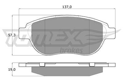 TOMEX Brakes TX 13-42 Číslo výrobce: 13-42. EAN: 5906485553299.
