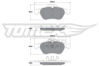 TOMEX Brakes TX 13-51 Číslo výrobce: 13-51. EAN: 5906485555880.
