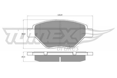 TOMEX Brakes TX 13-53 Číslo výrobce: 13-53. EAN: 5906485555897.