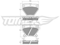 TOMEX Brakes TX 13-77