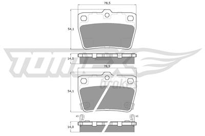 TOMEX Brakes TX 13-86 Číslo výrobce: 13-86. EAN: 5906485556504.