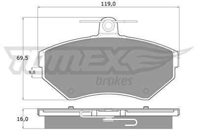 TOMEX Brakes TX 13-94 Číslo výrobce: 13-94. EAN: 5906485553435.