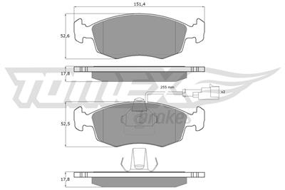 TOMEX Brakes TX 14-11 Číslo výrobce: 14-11. EAN: 5906485556726.