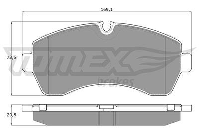 TOMEX Brakes TX 14-24 Číslo výrobce: 14-24. EAN: 5906485558287.